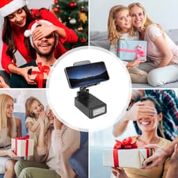 longziming -Multifunctionele Draadloze Bluetooth – Alles-in-1 Bluetooth Speaker met Draadloze Oplader en Wekker – Telefoonhouder & Nachtkast-Organizer – Compact Bureau- en Bedside Accessoire - Zwart — thumbnail 3