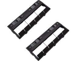 2 stuks Hoofdborstelafdekking - geschikt voor Ecovacs Deebot Ozmo -X1-serie - T8 - T5 - T9 - T10 - T20 - N5 - N8 - N9 - N8pro - klitvrije borstel - zwart