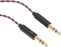 Audio Upgradekabel Hoofdtelefoonvervangingskabel 3,5mm naar Dubbele 3,5mm - Geschikt voor T1 II, T5, MDR Z7, Sundara, Arya en Ananda - Verbeterde Geluidskwaliteit — thumbnail 3