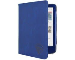 Luxe Hoesje - Sleepcover Geschikt voor Kobo Clara Colour - Book Case Hoes Cover - Marine Blauw - ereader hoesje - cover