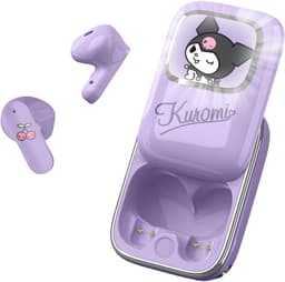 Kuromi - draadloze oordopjes - schuifdisplay met LED verlichting - met oplaadcase - touch control - lange batterijduur — thumbnail 1