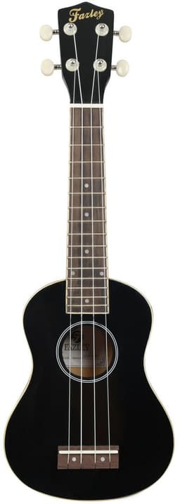 Sopraan Ukelele - Met gratis lessen - Fazley K21B-W - Zwart — thumbnail 1