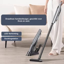 Lopoleis Kruimeldief – Handstofzuiger Snoerloos – Auto Stofzuiger – Krachtigere Zuigkracht – Incl. verschillende Opzetstukken — thumbnail 5