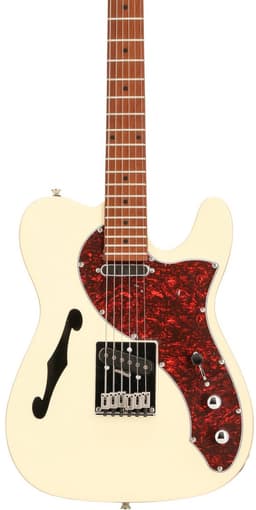 Semi-akoestische gitaar - incl. gigbag - Met gratis lessen - Fazley Wit — thumbnail 3