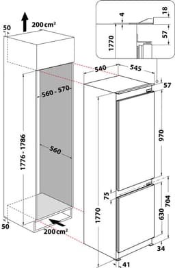 Whirlpool WHC18 T132 Ingebouwd 250 l — thumbnail 4
