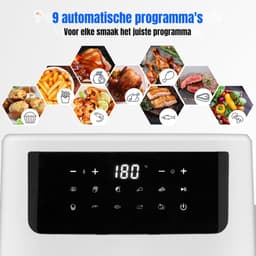 RVV® Mini airfryer - Airfryer - Airfryer klein - Wit - ‎40cm x 33cm x 33cm — thumbnail 4