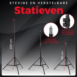 Pixetool Green screen 3 x 3M met Achtergrondsysteem 2,6 x 3M – Fotostudio Set – Greenscreen Set – Inclusief, Softbox, Paraplu’s, Lamphouders, LED lampen, Reflectiescherm & Draagtas — thumbnail 3