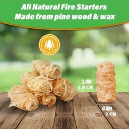 Natuurlijk Vuurstarter - Houtstokken - 100% Natuurlijk - Lange Brandtijd - Hout - Voor Buitenliefhebbers - 30/100 Stuks — thumbnail 5