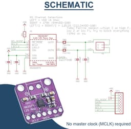 Mono I2S Klasse D Audio Versterker Module Interface met Dupont Kabel — thumbnail 4