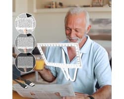 5x Oplaadbaar Vergrootglas met Licht, Handsfree, Flexibele Zwanenhals voor Lezen