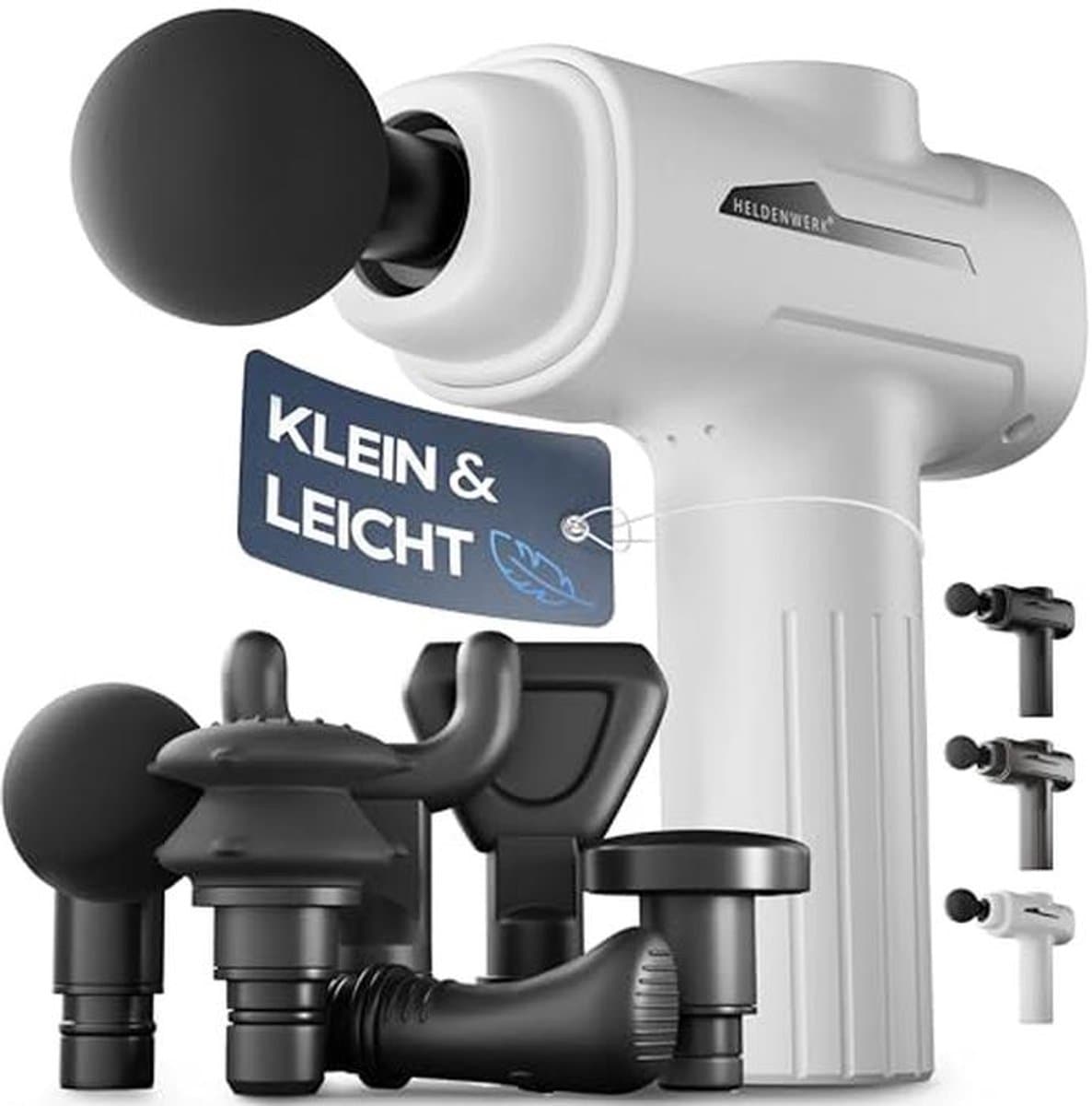 Massagepistool met 6 opzetstukken en 3200 omw/min - Diepe Spiermassage met USB-C Aansluiting — afbeelding 1