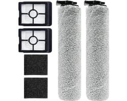 4-delige Accessoireset - Geschikt voor BISSELL CrossWave HF3 / 3598Z / 3649A Draadloze Nat-/Droogzuiger - 2 Borstelrollen + 2 HEPA-filters