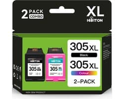 305 en 305XL inktcartridges zwart en kleur, vervanging voor Envy en DeskJet printers