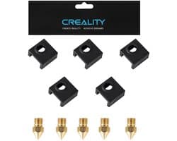 Set van 5 Siliconen Sokken en 5x 0.4mm Nozzles voor FDM 3D Printers