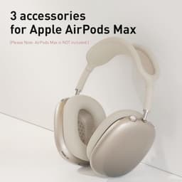 Siliconen hoes voor AirPods Max - Transparante TPU Oorschelpen Hoes en Hoofdband Cover - Bescherming voor AirPods Max — thumbnail 4