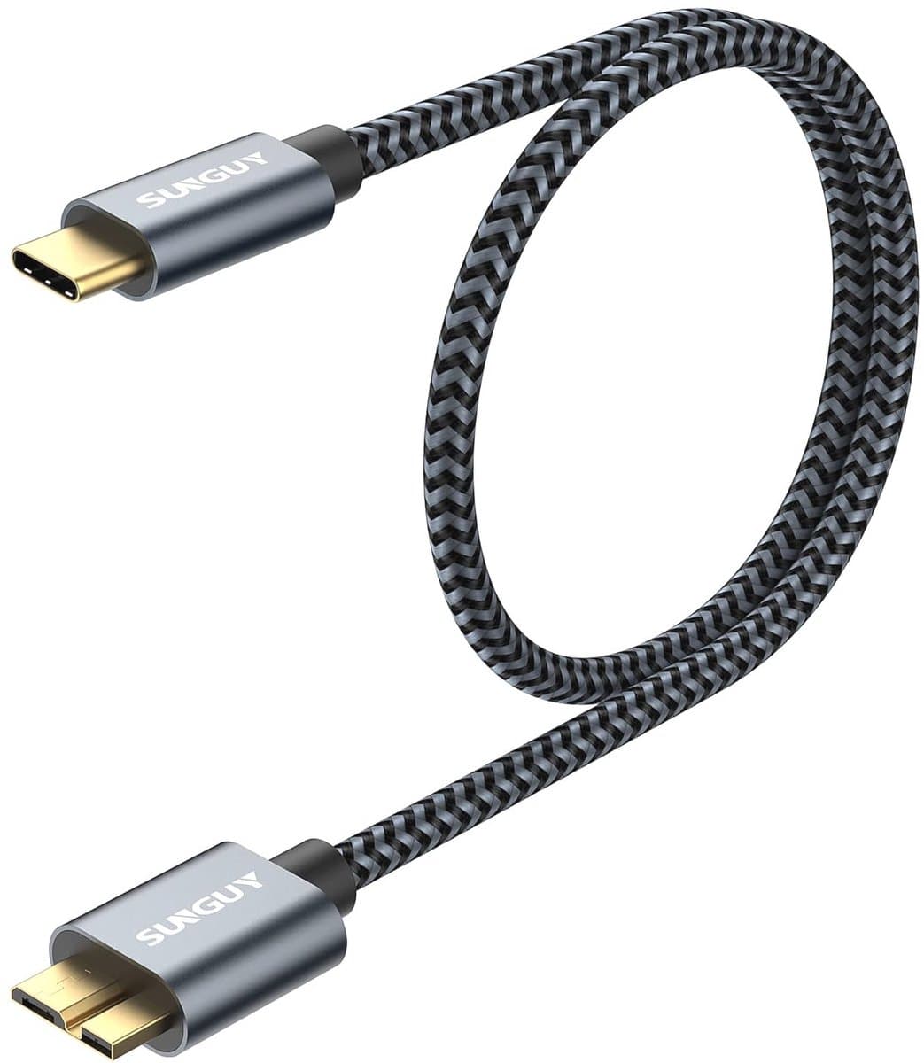 USB C naar Micro B Kabel 0.5m USB 3.1 SuperSpeed 10Gbps - Voor Externe Harde Schijven en Smartphones — afbeelding 1