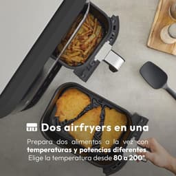 900W Hot Air Fryer 9L met LED Touch Screen en 11 functies | Dubbele friteuse — thumbnail 5