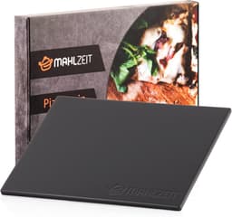 Pizza steen hoekig 38 x 30 cm - ideaal voor barbecue en oven - cordieriet steen voor grill - gasgrill ready — thumbnail 5