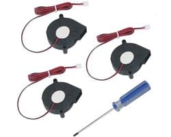 3 Stuks DC 12V Koelventilator voor 3D-Printers - Compact en Stil