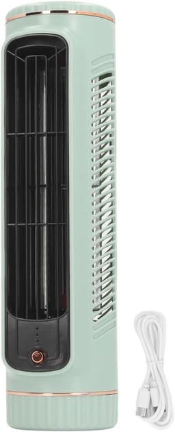 Torenventilator voor Slaapkamer en Kantoor - Stil en Oplaadbaar met 3 Snelheden — thumbnail 5