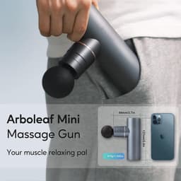 Mini Massagepistool voor Spierontspanning - 3200 OMW/MIN, Lichtgewicht en Draagbaar met 4 Opzetstukken — thumbnail 4