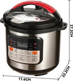 Elektrische Multi-Cooker – 6L Capaciteit - Draagbare Rijstkoker – Snel Verwarmen – Veilig Kooksysteem — thumbnail 4