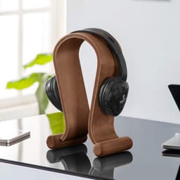 Houten Koptelefoon Standaard Universeel - Stabiele Houder voor Over-Ear Headsets - Bureau Decoratie — thumbnail 2