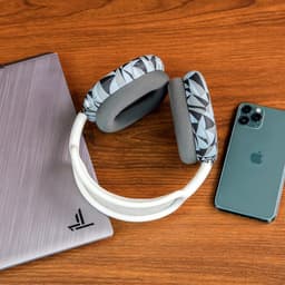Beschermhoes Hoofdtelefoon voor Airpods Max / Oorschelpen Cover Premium Siliconen Grijs — thumbnail 2