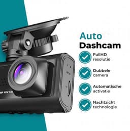 Dashcam met drie lenzen, dubbele opname voor en achter, 1080p Full HD (met 256 GB geheugenkaart) — thumbnail 3