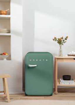 CREATE - Koelkast in retrostijl - Sage - Handvat Gebroken wit - FRIDGE RETRO 107L — thumbnail 4