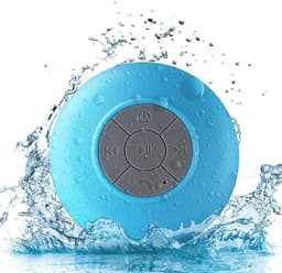Gigicial Draagbare handsfree speaker - Zuignap voor buiten - Diepe bas, helder geluid + waterdicht ontwerp - 1 stuk - Blauw — thumbnail 1