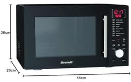 Vrijstaand Magnetron met Grill - 26L, 900W - 8 Automatische Kookprogramma's — thumbnail 3