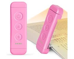 Oplaadbare Boeklezen Lamp met 3 Kleuren en 5 Dimbare Helderheden - Ideaal voor Boekenliefhebbers en Kinderen