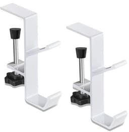 Verstelbare Tassenhouder voor Tafel - 2 Stuks Multifunctionele Zakhaak en Hoofdtelefoonhouder — thumbnail 1