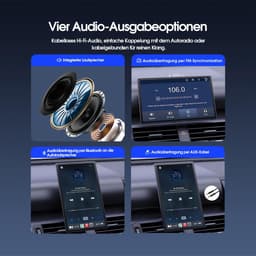 RC07 Geschikt voor Carplay Scherm 9 Inch - Geschikt voor Android Auto Scherm - Geschikt voor Apple Carplay - Navigatiesysteem Auto - HD Achteruitrijcamera - Touchscreen - AUX - FM - Universeel - bluetooth & wifi – Zwart — thumbnail 5