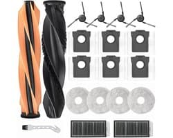 Accessoireset - Geschikt voor Dreame X50 Ultra Complete/ L50 Pro Ultra/S50 Pro - 2 Hoofdrolborstel, 6 Stofzak, 4 Zijborstels, 2 Filter, 4 Dweildoeken, 1 Reinigingsborstel