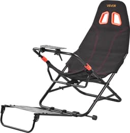 VEVOR Stuurwielstandaard, Opvouwbare en Verstelbare Cockpit voor Racesimulator, 620 mm Breed, Compatibel met Logitech G923/G920/G29, Thrustmaster T248p, Fanatec, Hori, Mad Catz, Zwart — thumbnail 5