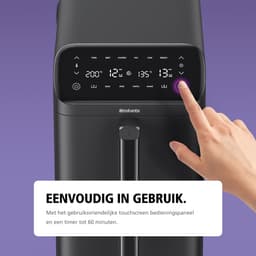 Brabantia Dubbele Airfryer XXL - 10 Liter - Gestapelde Lades - PFAS-Vrij - 2700W Vermogen - 6 Kookprogramma's - BBEK1240 — thumbnail 15