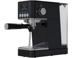 Wartmann WM-2501 EM (270277) Espressomachine 20 Bar – Voor Capsules & Gemalen Koffie met Stoompijp Zwart
