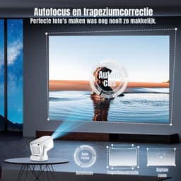 Quvo® Mini beamers - Projector - Mini beamer - Wit - 20cm x 11cm x 10cm — thumbnail 4
