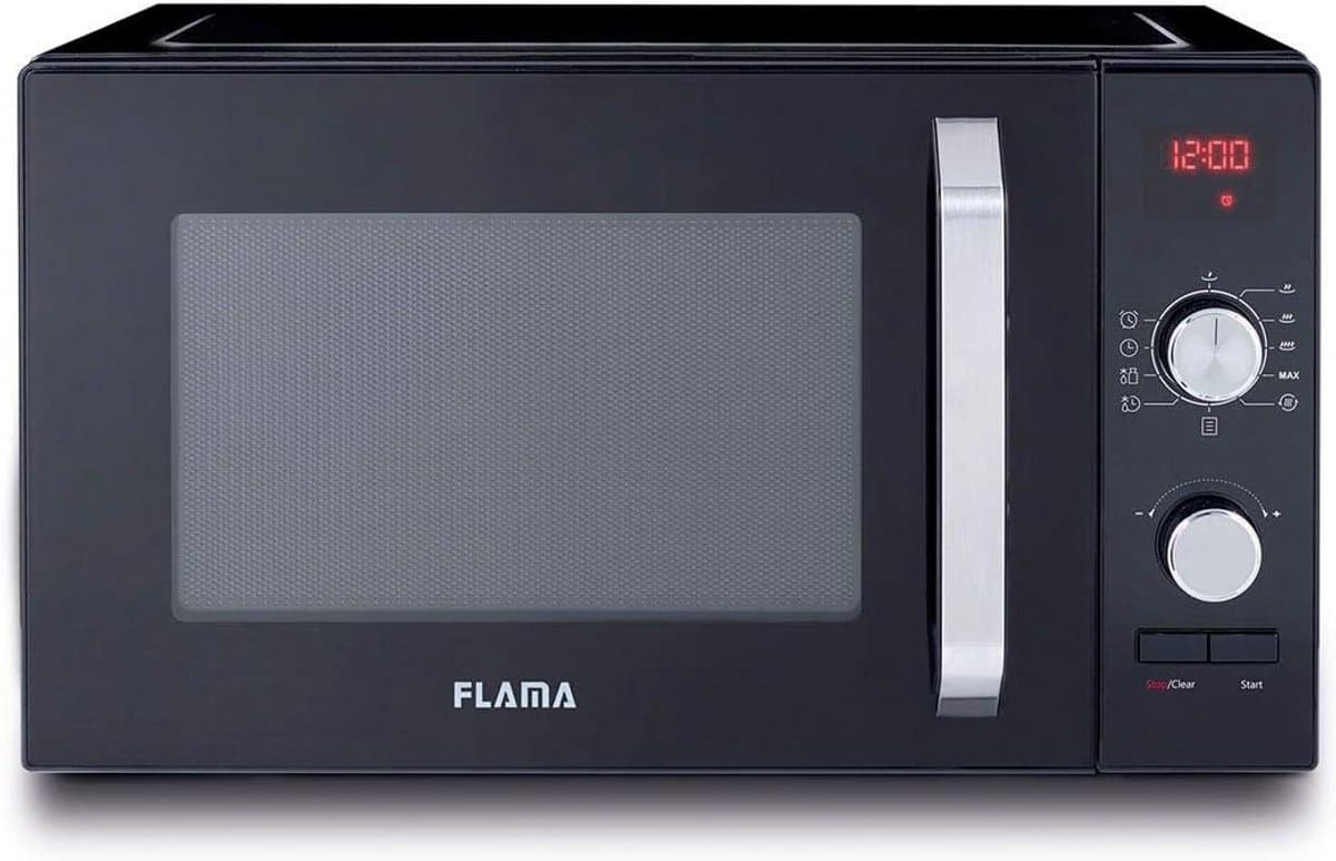 Zwarte Magnetron 23L met 800W, 9 Programma's en Digitale Bediening — afbeelding 1