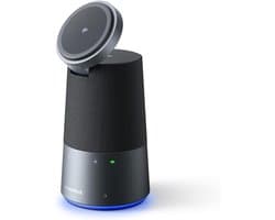 All-in-One Conferentie Speakerphone met AI Noise Cancelling en 15W Qi2 Draadloos Opladen