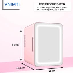 Mini Koelkast - Minibar - Skincare Fridge - Roze — thumbnail 5