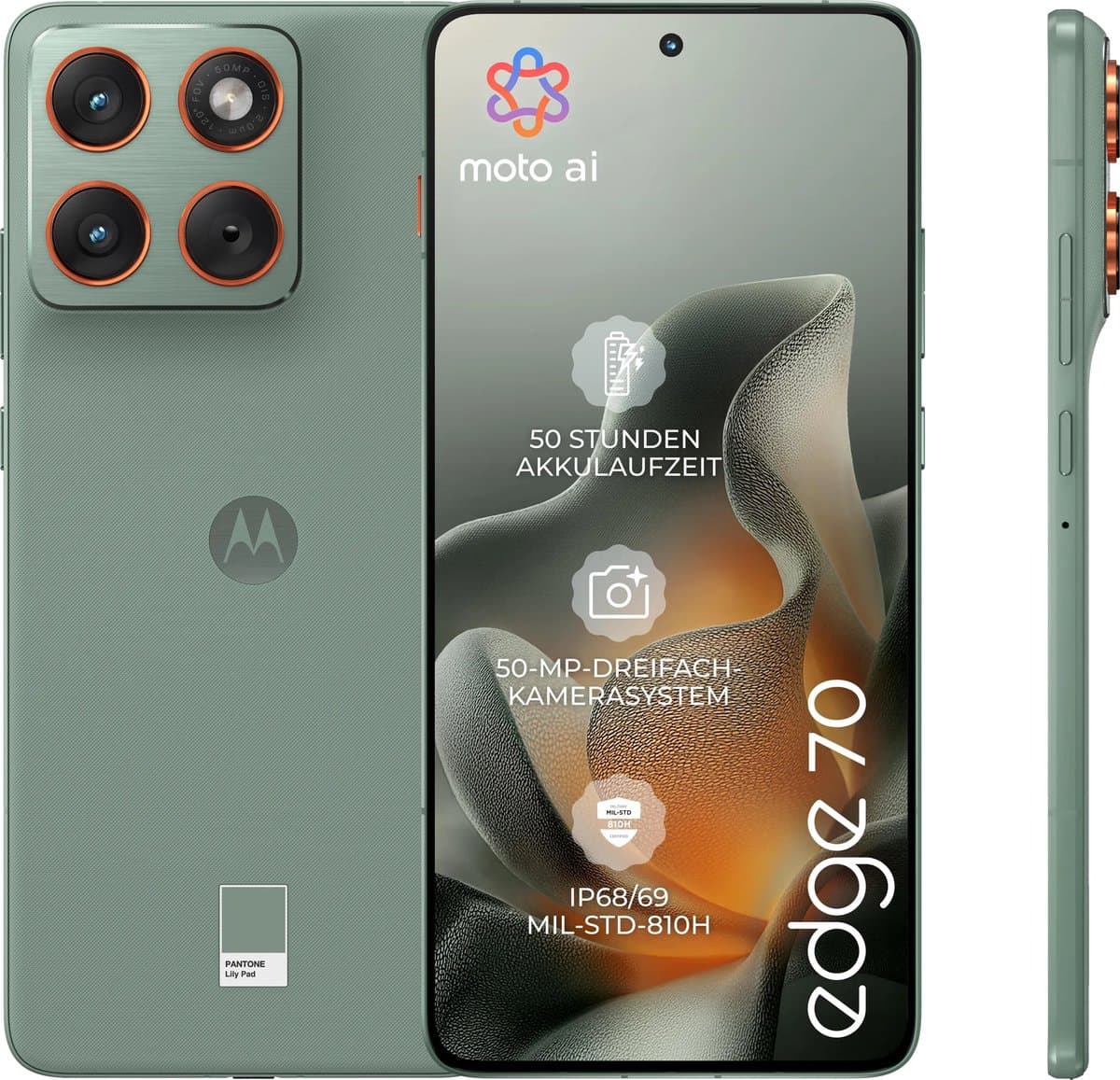 Motorola - Edge 70 - 512GB - Lily Pad — afbeelding 1