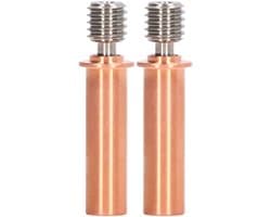 2 stuks mondstuk keel bimetaal warmtebreuk warmtebreuk buis M6 3D printer accessoires voor CR 6 SE, veelzijdige 3D printer onderdelen accessoires 3D printer extruder