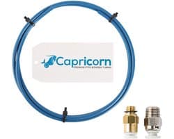 Capricorn PTFE Bowden Slang 1 Meter Blauw met Pneumatische Aansluitstukken voor 3D-printers
