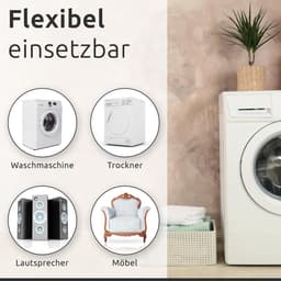 Set van 4 rubberen dempers voor wasmachines en drogers - Trillingsreductie en vloerbescherming — thumbnail 3