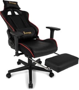 Gladiator Esports Ergonomische Gamestoel met 160° kantelfunctie - Zwarte Gamingstoel met 3D Verstelbare Armleuningen & Voetensteun - Gaming Chair met Rug- en Hoofdkussen - Tot 130kg — thumbnail 4