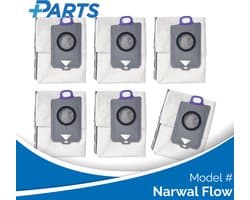 Narwal Flow Stofzakken (6 Stuks, Plus.Parts® alternatief voor CP-PJ-A00129-00-00)