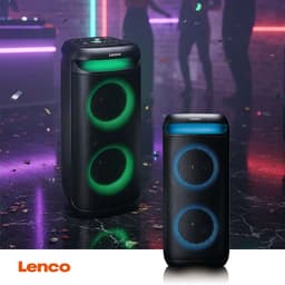Lenco Bluetooth Party Speaker - PA-210BK - 100W - 12 uur accu - TWS - LED-Lichteffecten — thumbnail 5